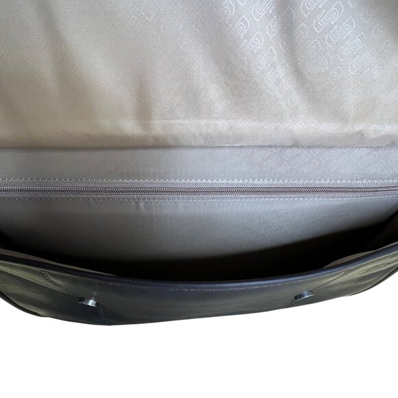 Solo Black Leather Adjustable Strap Multiple Compartments Portfolio Bag - New - Picture 10 of 14